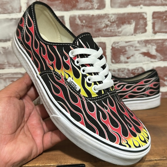 VANS Authentic Era Flame Shoes Old Skool Men’s sz 10.5 - Picture 1 of 11